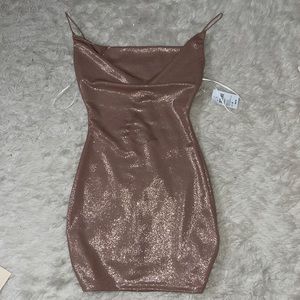 Small Rose gold bodycon dress